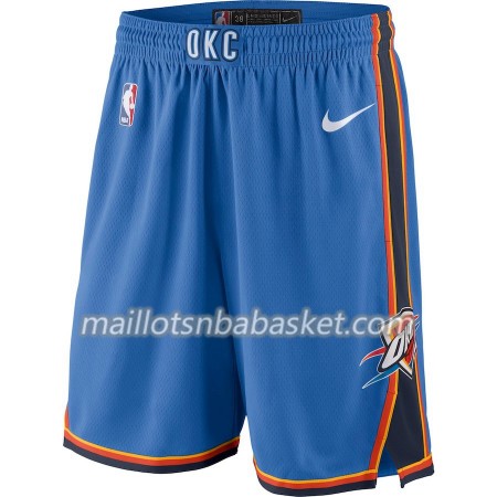 Oklahoma City Thunder Homme Shorts Bleu 2018-19 Nike Swingman